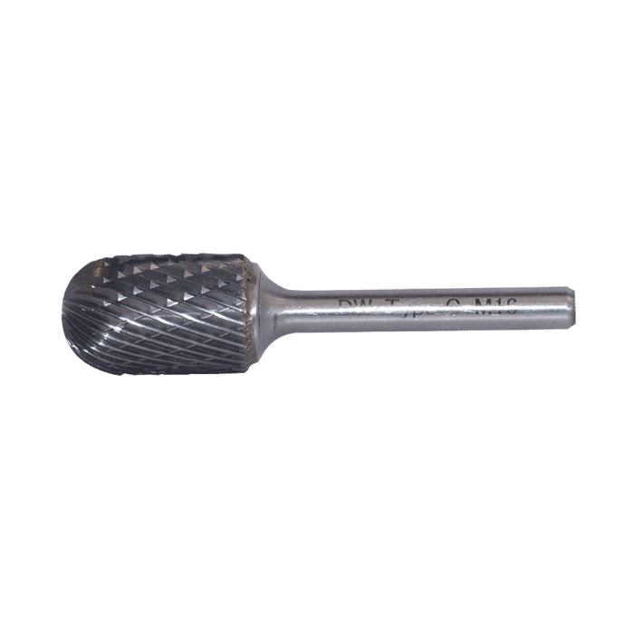 DW Carbide C Tipi Silindirik Oval Başlı - Karbür Kalıpçı Frezeleri(Ölçü Seçeneklerine Bakınız) 16.0 x 6mm