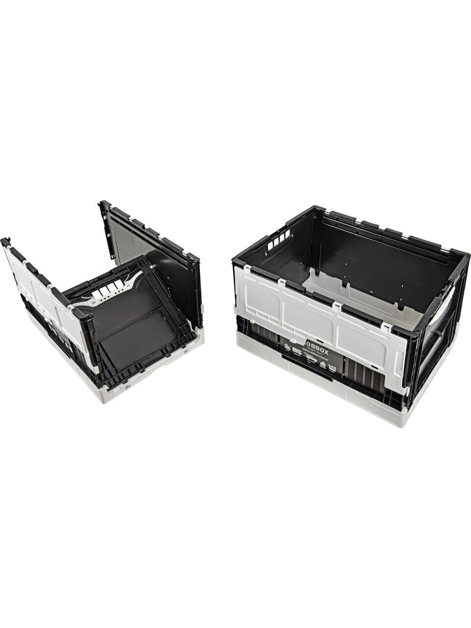 XOBBOX XF90WB Folding Storage Box Katlanır Saklama Kutusu / Fan Colors Taraftar Renkler Siyah Beyaz 90 LT