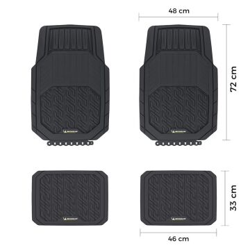 Michelin MC34587 Tüm Araçlara Uyumlu 4 Parça Üniversal 3D Havuzlu Oto Paspas