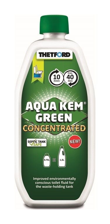 Thetford Aqua Kem Green Konsantre Karavan Atık Su Tankı Kimyasalı 750 ml