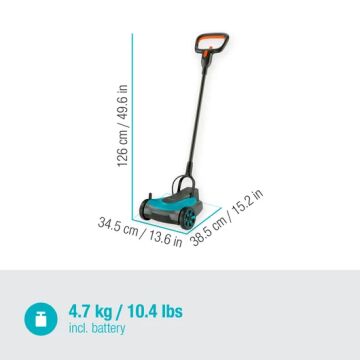 Gardena 14620-20 Akülü Çim Biçme Makinesi HandyMover 22/18V P4A Kullanıma Hazır Set