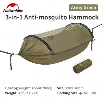 Naturehike DC-C06 Flyingboat-02 3IN1 Cibinlikli Sivrisinek Önleyici Hamak