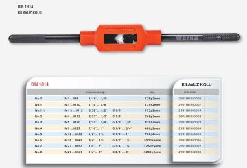 Werka DIN1814 Kılavuz Kolları (Ölçü Seçeneklerine Bakınız) No.8