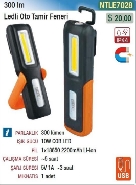 NTLights 300 Lümen Ledli El Feneri