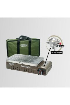 Orcamp Ck-507 Portatif Kamp Ocak Dumansız Izgara Çantalı Kahverengi