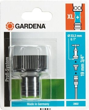 Gardena 02802-20 Profi System Dişli Musluk Bağlantısı 33.3 mm (G 1'')