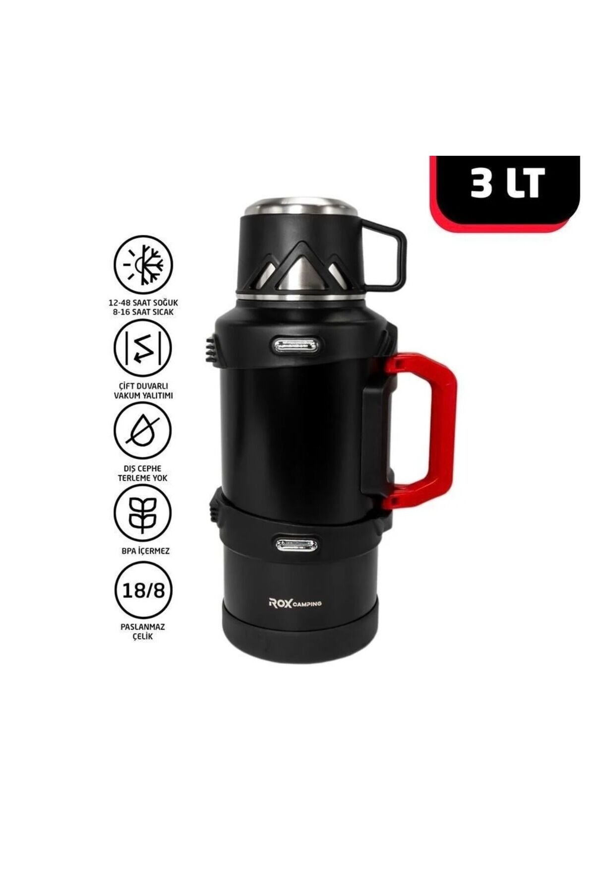 Rox Camping 3 Lt Kamp Termos