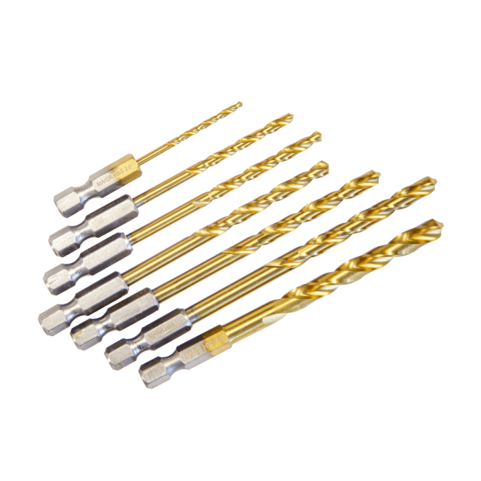 Maier MAMTKB7 7 Parça Bits Saplı Fully Ground Matkap Ucu Takımı