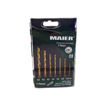 Maier MAMTKB7 7 Parça Bits Saplı Fully Ground Matkap Ucu Takımı