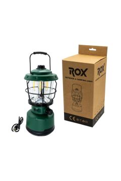Rox Şarjlı Retro Outdoor Kamp Feneri 500 Lümen