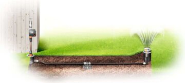 Gardena 08221-20 Komple Set - Pop-up Salınımlı Fıskiye