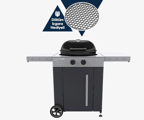 Aygaz Arosa 570 G EVO Yeni Nesil Çelik Barbekü - Döküm Izgara Hediyeli