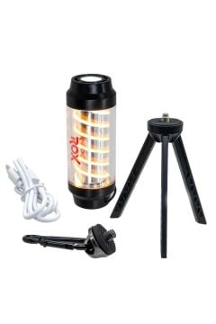 Rox Ambians Işıklı Şarjlı Kamp Feneri 360 Lümen