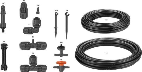 Gardena 13455-20 Mikro Damlama Sulama Yükseltilmiş Yatak/Yatak Seti (35 bitki)