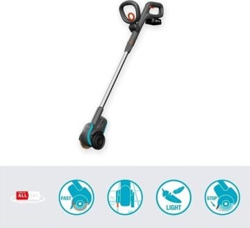 Gardena 14820-20   Akülü Yabani Ot Fırçası EasyWeed 1800/18V P4A Kullanıma Hazır Set