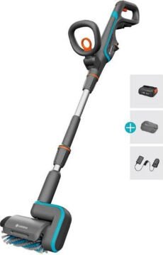 Gardena 14841-20 Akülü Çoklu Temizleyici AquaBrush Veranda 03/18V P4A Kullanıma Hazır Set