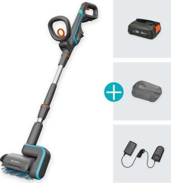 Gardena 14841-20 Akülü Çoklu Temizleyici AquaBrush Veranda 03/18V P4A Kullanıma Hazır Set