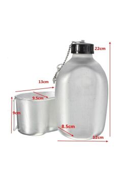 Rox Camping Taşıma Kılıflı Alüminyum Matara Seti (153CAMP0144)