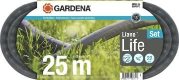Gardena 18455-20 Tekstil Hortum Liano™ Life 13 mm (1/2''), 25m Set