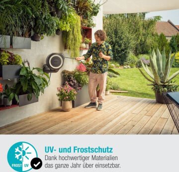 Gardena 18602-20 Duvara Monte Hortum Kutusu RollUp S 15m