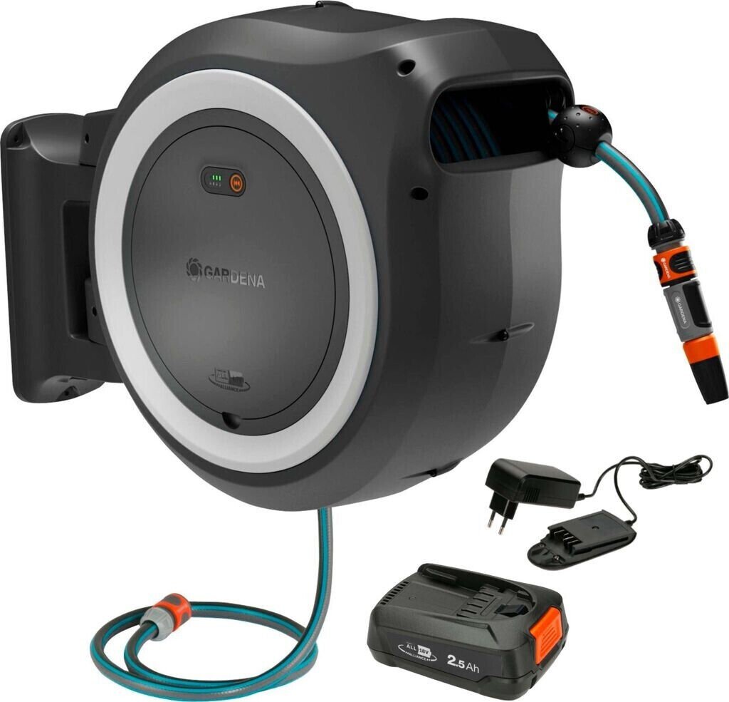 Gardena 18642-20     Duvara Monte Hortum Kutusu PowerRoll XL kullanıma hazır set 35m