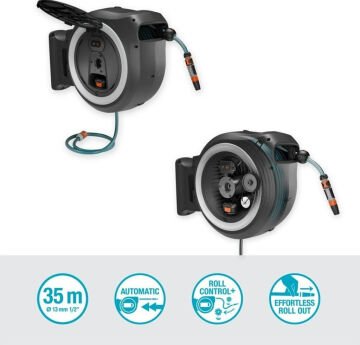 Gardena 18642-20     Duvara Monte Hortum Kutusu PowerRoll XL kullanıma hazır set 35m