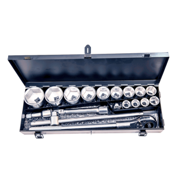 NT Tools NCSET34 19 Parça 3/4'' Altı Köşe CR-V Lokma Seti