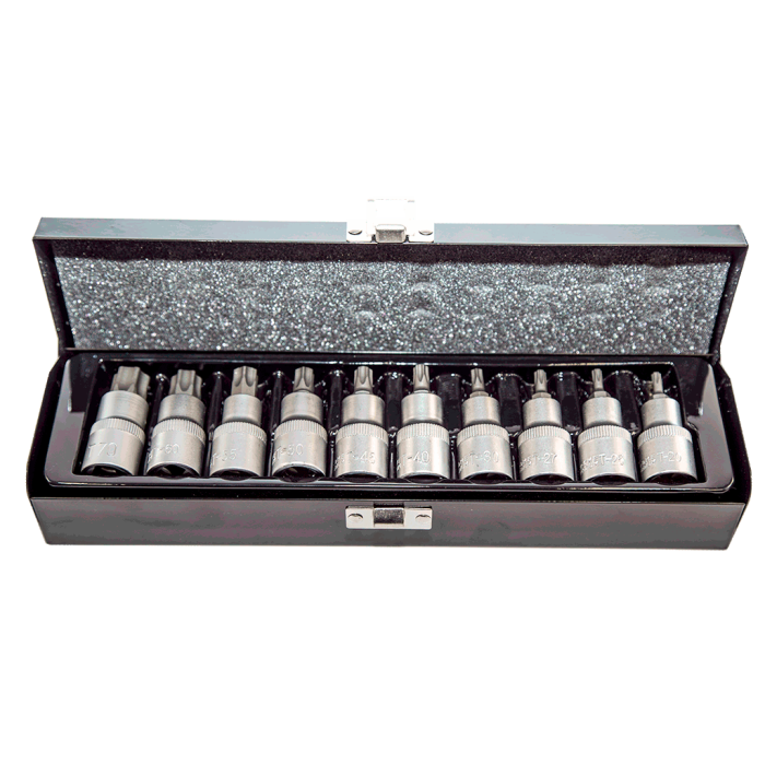 NT Tools NCSET12T 11 Parça 1/2'' CR-V Torx Lokma Seti