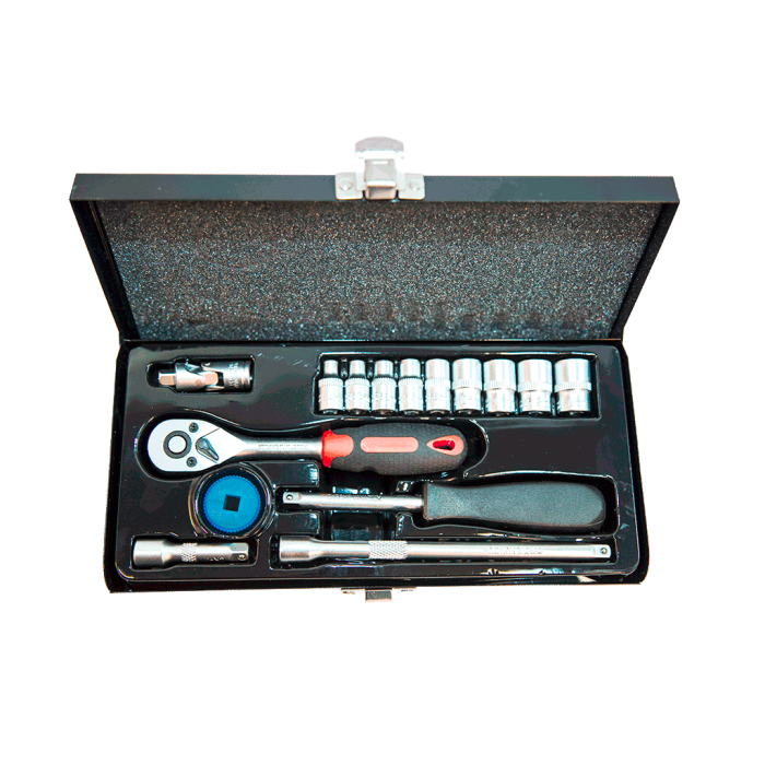 NT Tools NCSET114 16 Parça 1/4'' Altı Köşe CR-V Lokma Seti