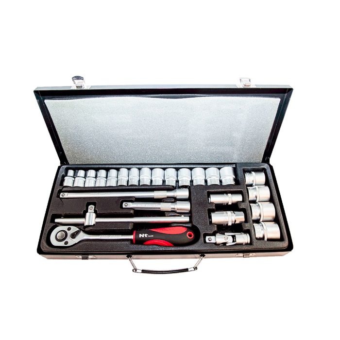 NT Tools NCSET12 26 Parça 1/2'' Altı Köşe CR-V Lokma Seti