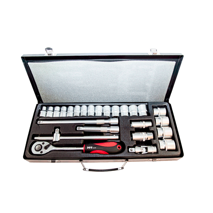NT Tools NCSET12 26 Parça 1/2'' Altı Köşe CR-V Lokma Seti