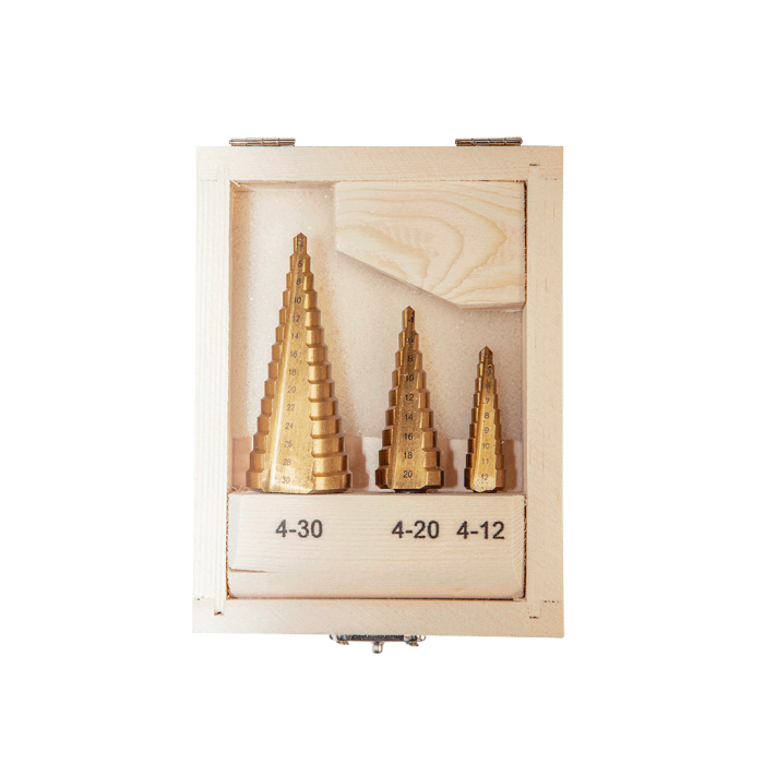 Cone CONSET2 3 Parça Titanyum Kaplı Kademeli Matkap Ucu Takımı