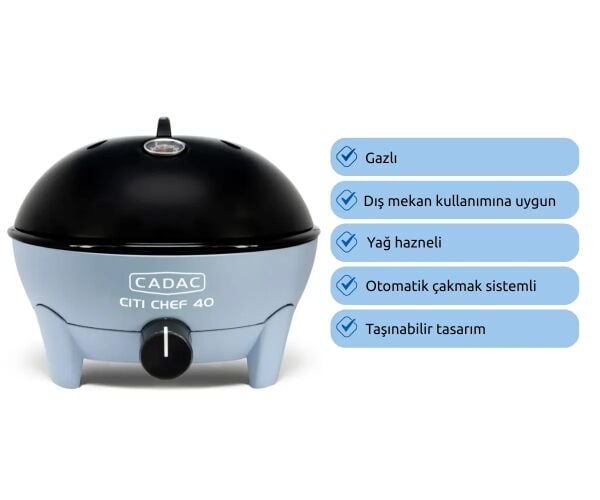 Aygaz Cadac Citi Chef 40 Barbekü - Mavi