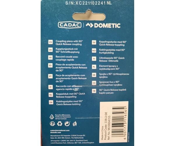 Aygaz Cadac Hızlı Bağlantı Kaplini - Dönerli 8 mm