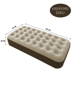 CAMPOUT  TEK KİŞİLİK YÜKSEK ŞİŞME YATAK