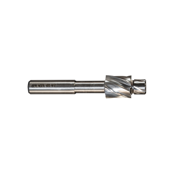 Gerlinger DIN 373 Sabit Pilotlu Vida İçin-4 Kanal Havşa Açma Frezeler (Ölçü Seçeneklerine Bakınız) M16