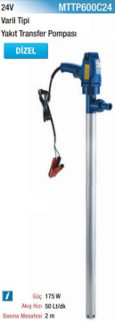 Mitapomp Varil Tipi Yakıt Transfer Pompası(Ölçü Seçeneklerine Bakınız)