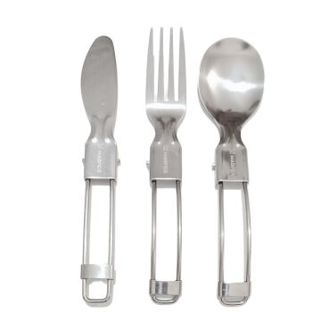 Madfox Heavy Duty 3IN1 Katlanır Çatal Kaşık Bıçak Seti