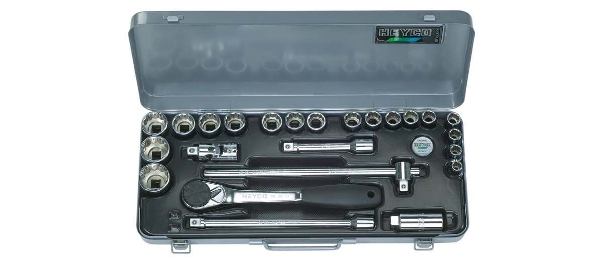 Heyco 1/2 12 Köşe 23 Parça Lokma Anahtar Takımı