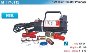 Mitapomp Yakıt Transfer Pompaları (Ölçü Seçeneklerine Bakınız)