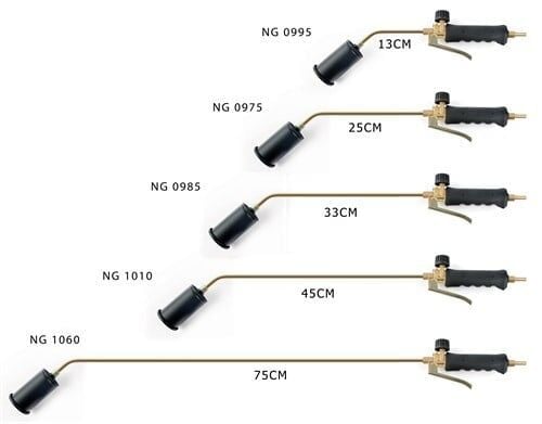 NURGAZ PROPAN TAV VE KAYNAK TAKIMI  57 MM METAL BAŞLIKLI TETİKLİ 75 CM BOYUN