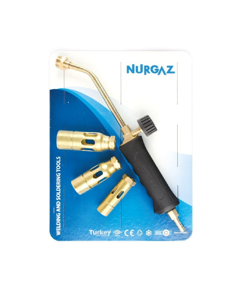 NURGAZ PROPAN TAV VE KAYNAK TAKIMI 22-28-32 MM PİRİNÇ BAŞLIKLI SET