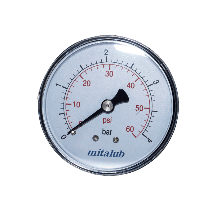 Mitalub Metal Gövde Arkadan Manometreler(Ölçü Seçeneklerine Bakınız) 63mm x 40bar