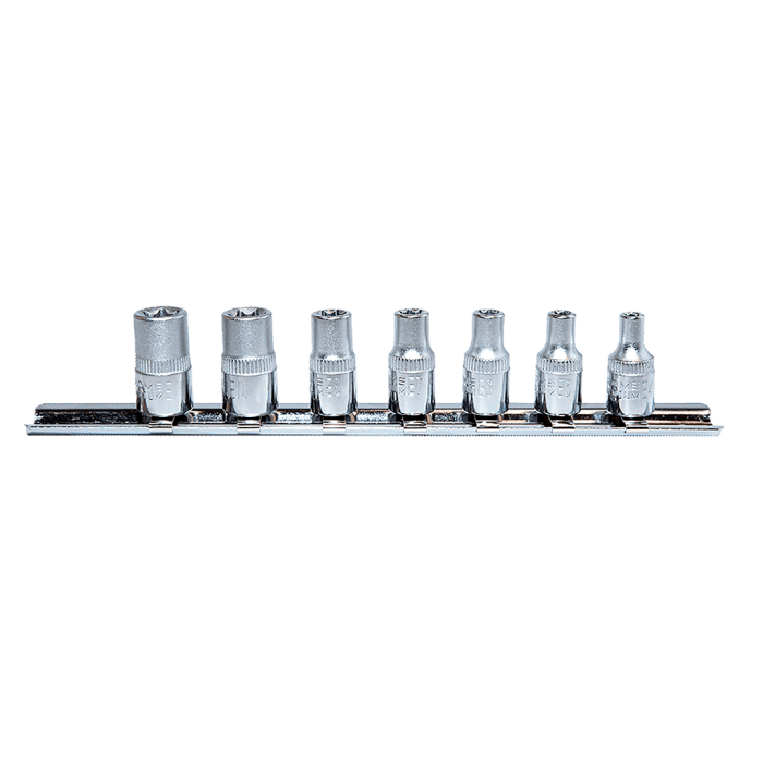 NT Tools NCSET14E 7 Parça 1/4'' E Tipi Torx Lokma Seti