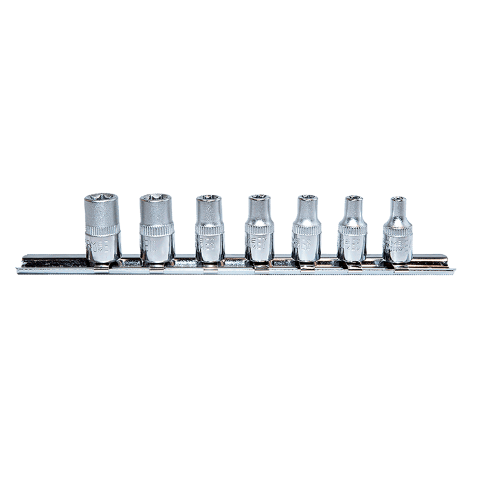 NT Tools NCSET14E 7 Parça 1/4'' E Tipi Torx Lokma Seti