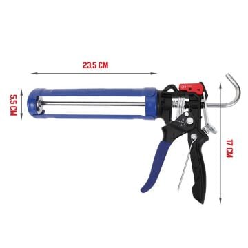 WORKPRO WP224001 230mm Ağır Hizmet Tipi Metal Silikon/Mastik Tabancası