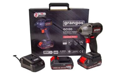 Grangos GCI20-T2 20V 2 Ah Çift Akülü Darbeli Vidalama