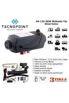 Tecnopoi̇nt Di̇zel Isıtıcı Webasto Tipi 12 Volt- 5 Kw