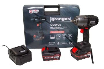 Grangos GCW25-F2 20V 5 Ah Çift Akülü Somun Sıkma