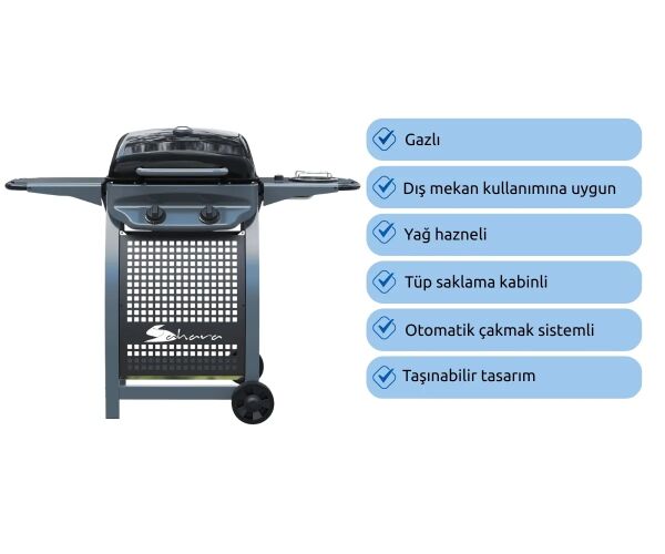 Aygaz X150 Klasik Barbekü - Gri